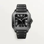 Cartier Santos Large Model Black WSSA0039