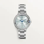 CARTIER Ballon Bleu BLEU Blue Diamond 33 mm W4BB0028
