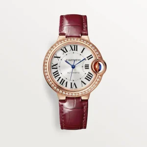 Cartier Ballon Bleu Bleu 18K Rose Gold Diamond 33mm WJBB0033