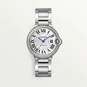 Cartier Ballon Bleu Bleu Silver Diamond 36mm W4BB0024