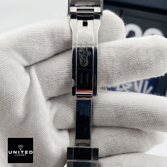 Rolex Yacht-Master 116622-0003 Platinum & Rhodium Dial Replica 9 Rolex 116622-0003 Yacht Master Replica opened clasp