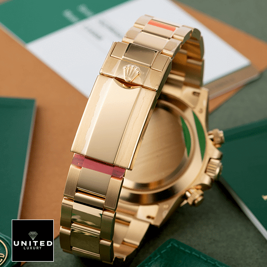 Rolex Oyster Daytona Replica 6 Rolex Cosmograph Daytona 116508-0009 Yellow Gold Oyster Bracelet and Fold Clasp Replica