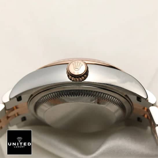Rolex Everose 279171 Replica Crown and push button