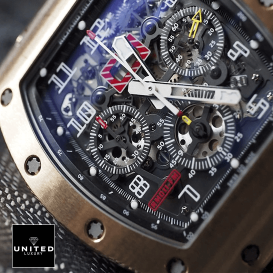Richard Mille Felipe Massa Replica 4 Richard Mille Felipe Massa RM011RG Black Dail Replica