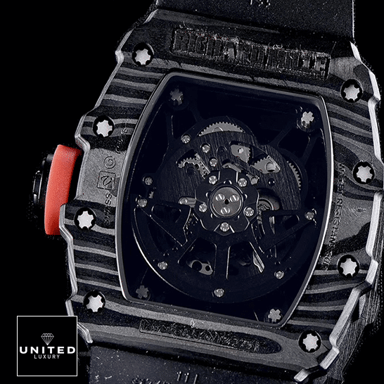 RM35-02 Replica 5 Richard Mille RM35 02 Automatic Carbon Black Replica upside view