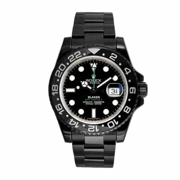 rolex-blaken-gmt-master-ii-singel-black-dial-116710-dlc-pvd-replica-600x600