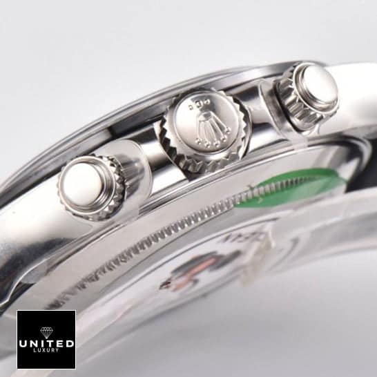 Rolex Cosmograph Daytona 116519 Replica Stainless Steel Case & Crown Pusher