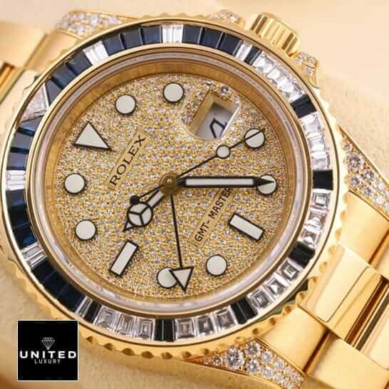 Rolex GMT-Master 116758SA Diamond Dial Gem-Set Bezel Replica