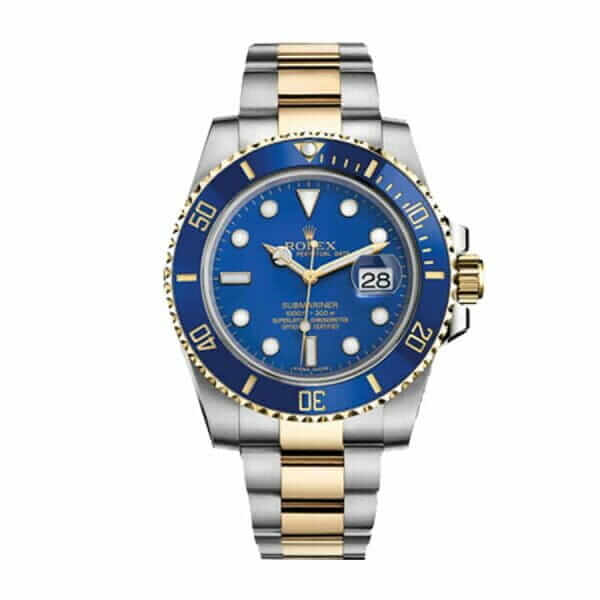 rolex-submariner-date-two-tone-blue-dial-16613-replica-600x600