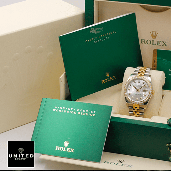 Rolex Datejust Mother Of Pearl 116243 Jubilee Replica 3 Rolex 116243 Datejust Mother Of Pear Diamond Dial Replica in the rolex box