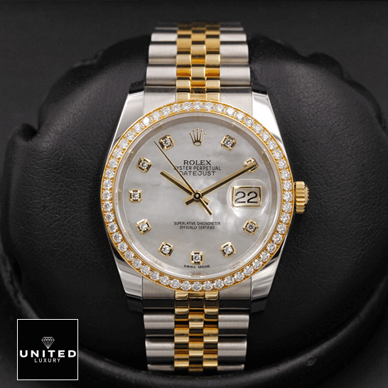 Rolex Datejust Mother Of Pearl 116243 Jubilee Replica 2 Rolex Datejust 116243 Mother Of Pear Diamond Replica black background