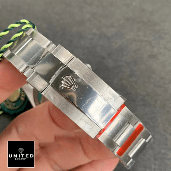 Rolex Datejust 36 Perpetual 116200 Oyster Bracelet Replica fold clasp on the Rolex Logo