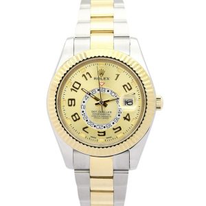 Replica Rolex Sky-Dweller 42mm Gold Dial 326938