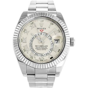 Replica Rolex Sky-Dweller 42mm Silver Dial 326939