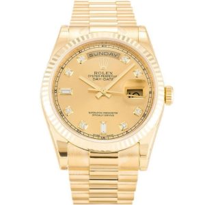 Replica Rolex Day-Date 36mm Gold Dial 118238