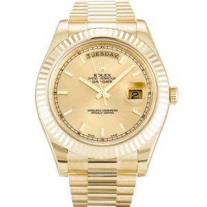 Replica Rolex Day-Date II 40mm Champagne Dial 218238