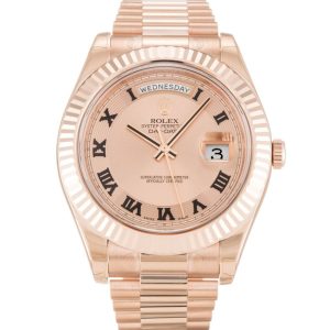 Replica Rolex Day-Date II 41mm Rose Dial 218235