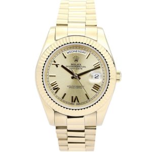 Replica Rolex Day-Date II 41mm Gold Dial 218238