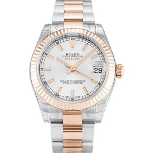 Replica Rolex Datejust Mid-Size 31mm Silver Dial 178271