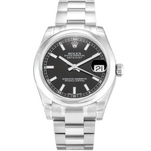 Replica Rolex Lady-Datejust 31mm Black Dial 178240-2