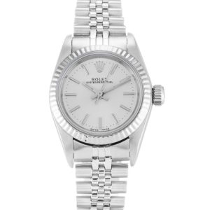 Replica Rolex Oyster Perpetual Lady 28mm Silver Dial 67194