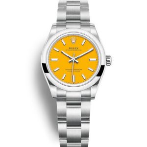 Replica Rolex Oyster Perpetual Lady 31mm Yellow Dial 277200