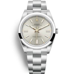 Replica Rolex Oyster Perpetual 41mm Silver Dial 124300