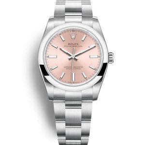 Replica Rolex Oyster Perpetual Lady 31mm Pink Dial 124200