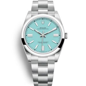 Replica Rolex Oyster Perpetual Lady 36mm  Turquoise Blue Dial 124300