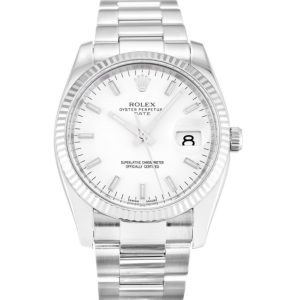 Replica Rolex Oyster Perpetual Date 31mm White Dial 115234