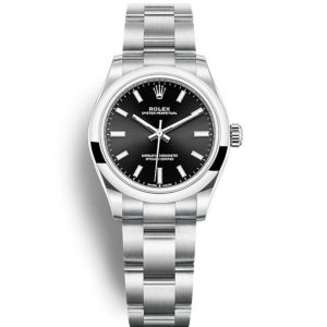 Replica Rolex Oyster Perpetual Lady 31mm Black Dial 277200