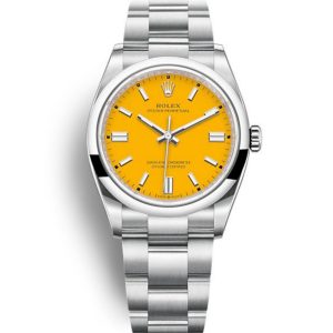 Replica Rolex Oyster Perpetual Lady 36mm Yellow Dial 126000