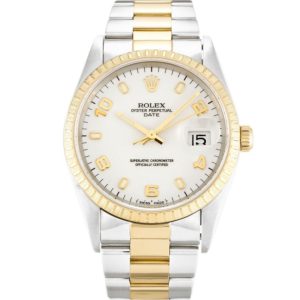Replica Rolex Oyster Perpetual Date 31mm White Dial 15223