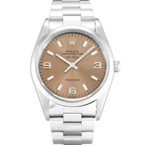 Replica Rolex Air-King 34mm Salmon Dial 14000