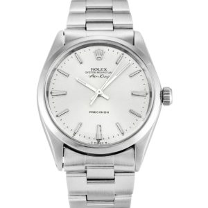 Replica Rolex Air-King 34mm Silver Dial 5500