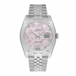 Datejust 36 Pink Floral Dial Women's Watch 116234-0117