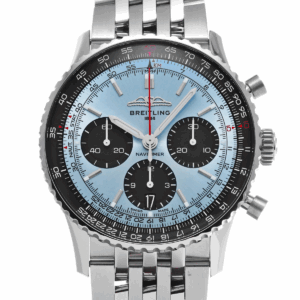 百年靈 Navitimer B01 計時碼錶 41 AB0139241C2A1 冰藍色黑色男士手錶 [二手] [腕錶]：品牌手錶 WATC