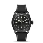 TUDOR Black Bay Ceramic 41 mm ceramic case, Hybrid leather and rubber strap