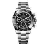 Rolex Daytona Stainless Steel Black Index Dial Ceramic Bezel Oyster Bracelet 116500LN