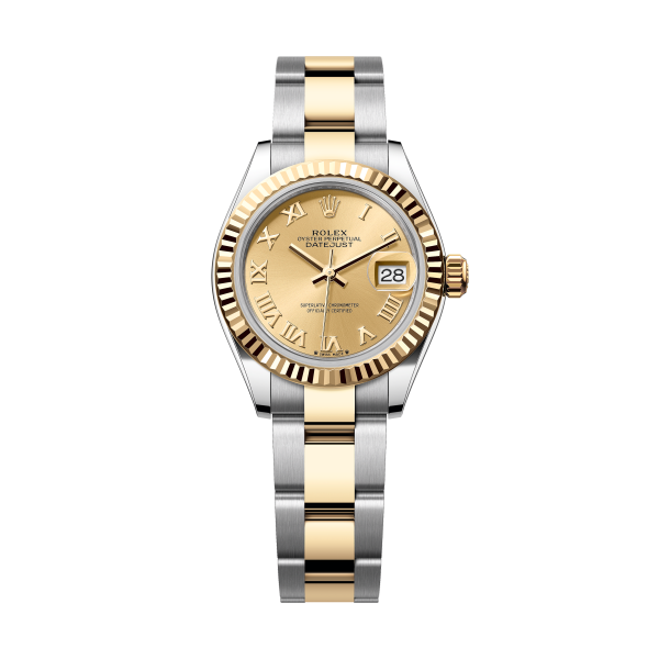 Rolex Lady-Datejust腕錶：黃金及蠔式鋼 - m279173-0010